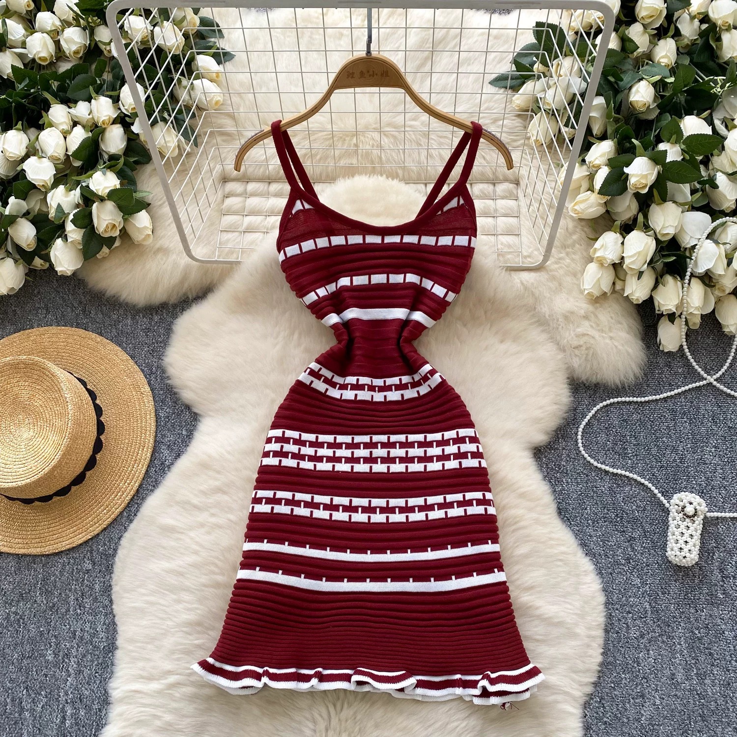 Vacay in Italy knitted dress KD308 images
